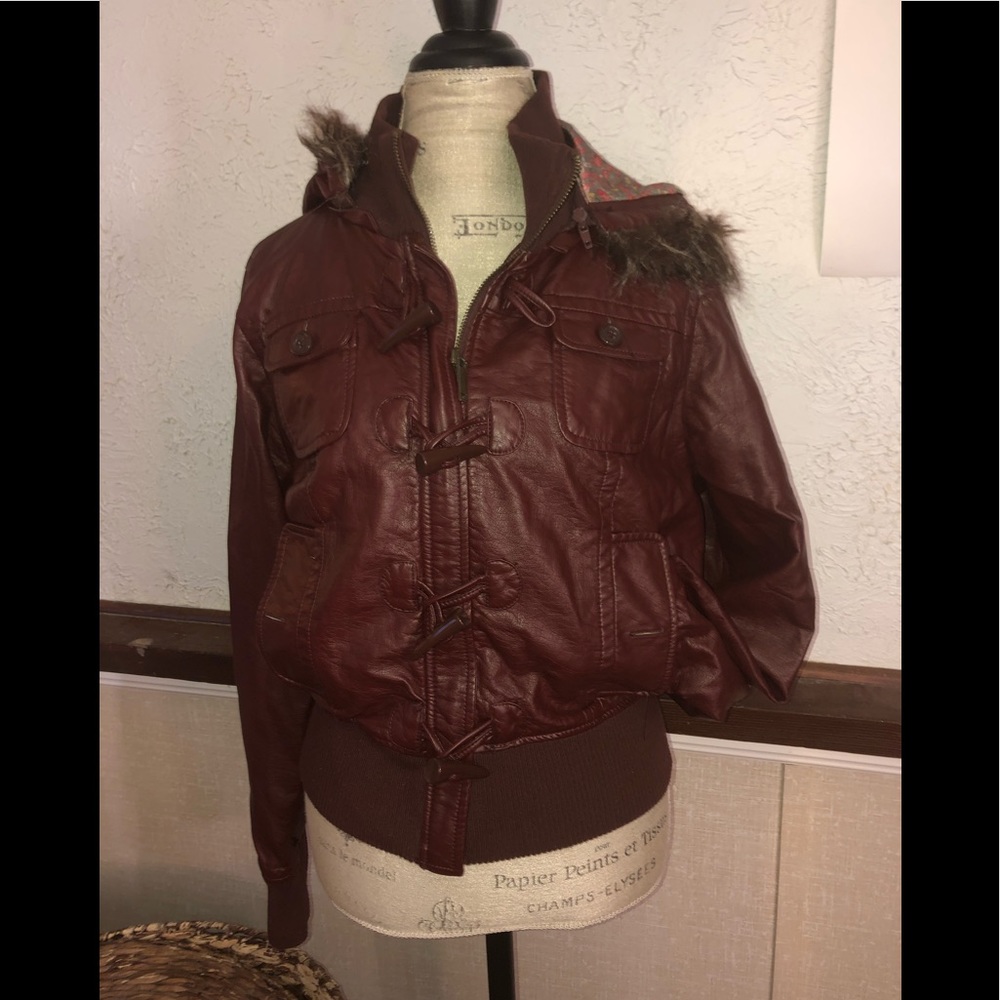 Burgundy jacket